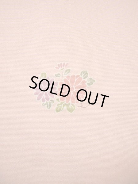 画像7: G0608E 小紋 女性用着物  シルク(正絹)  クリーミーな ピンク, 菊 【中古】 【USED】 【リサイクル】 ★★★★★ (7)