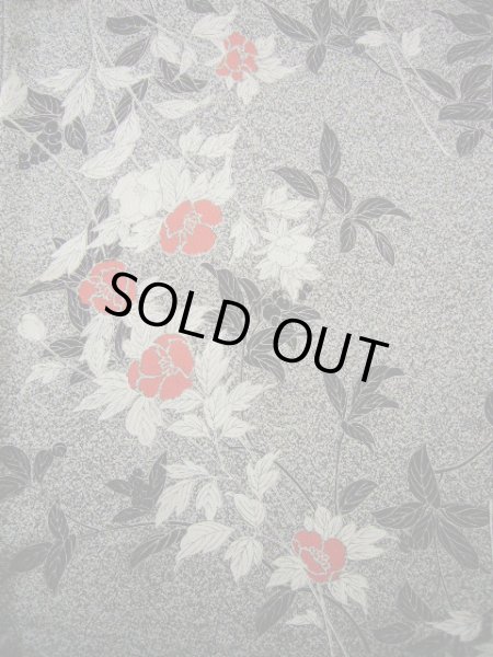 画像5: G0608X 小紋 女性用着物  シルク(正絹)   グレー(灰色), 花 【新古品】 【USED】 【リサイクル】 ★★★★★ (5)