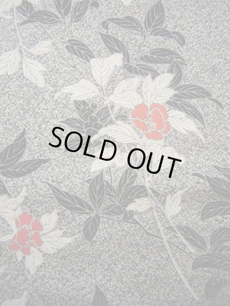 画像10: G0608X 小紋 女性用着物  シルク(正絹)   グレー(灰色), 花 【新古品】 【USED】 【リサイクル】 ★★★★★ (10)