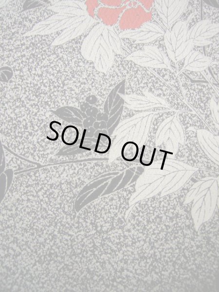 画像13: G0608X 小紋 女性用着物  シルク(正絹)   グレー(灰色), 花 【新古品】 【USED】 【リサイクル】 ★★★★★ (13)