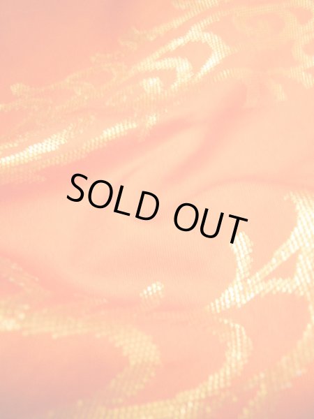 画像17: G0805L 打掛 女性用着物  シルク(正絹)  スモーキーな オレンジ, 扇 【中古】 【USED】 【リサイクル】 ★★★★☆ (17)