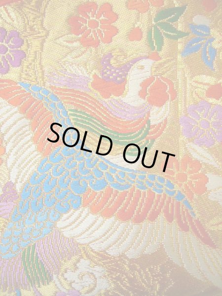 画像10: G0805S 打掛 女性用着物  シルク(正絹)   朱赤, 扇 【中古】 【USED】 【リサイクル】 ★★★★☆ (10)