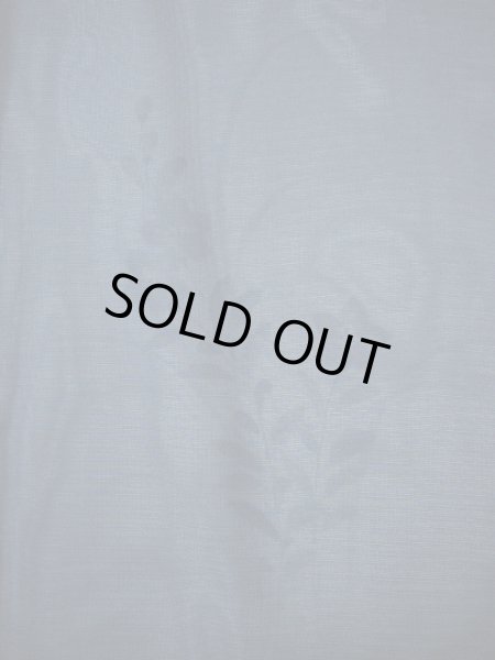 画像8: G1027R 訪問着 女性用着物 二重紗 シルク(正絹)  スモーキーな 青, ききょう 【中古】 【USED】 【リサイクル】 ★★★☆☆ (8)