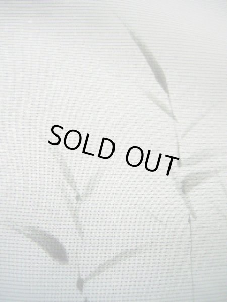 画像20: G1027R 訪問着 女性用着物 二重紗 シルク(正絹)  スモーキーな 青, ききょう 【中古】 【USED】 【リサイクル】 ★★★☆☆ (20)