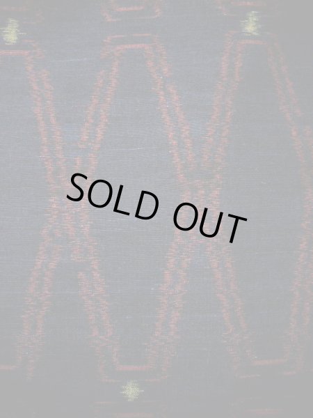 画像7: G1105A 紬 女性用着物  シルク(正絹)   ネイビー(紺), 亀甲 【中古】 【USED】 【リサイクル】 ★★★☆☆ (7)