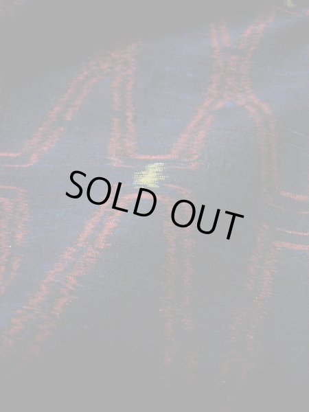 画像9: G1105A 紬 女性用着物  シルク(正絹)   ネイビー(紺), 亀甲 【中古】 【USED】 【リサイクル】 ★★★☆☆ (9)