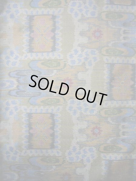 画像3: G1105X 大島紬 女性用着物 横双紬 シルク（正絹）   グレー（灰色）, 抽象的模様 【中古】 【USED】 【リサイクル】 ★★★★★ (3)