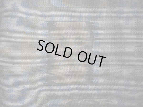 画像6: G1105X 大島紬 女性用着物 横双紬 シルク（正絹）   グレー（灰色）, 抽象的模様 【中古】 【USED】 【リサイクル】 ★★★★★ (6)