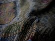 画像10: G1105X 大島紬 女性用着物 横双紬 シルク（正絹）   グレー（灰色）, 抽象的模様 【中古】 【USED】 【リサイクル】 ★★★★★ (10)