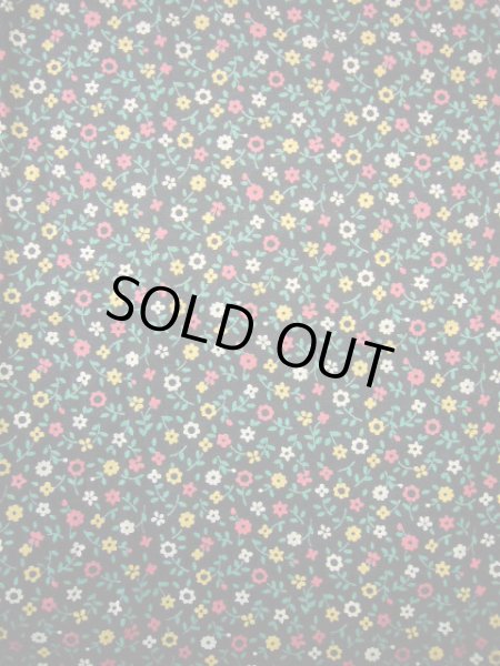 画像3: G1110X 小紋 女性用着物  綿  スモーキーな トープ, 花 【中古】 【USED】 【リサイクル】 ★★★★☆ (3)