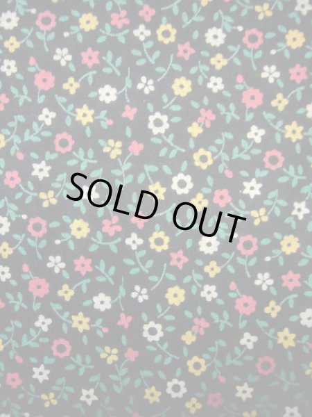 画像6: G1110X 小紋 女性用着物  綿  スモーキーな トープ, 花 【中古】 【USED】 【リサイクル】 ★★★★☆ (6)