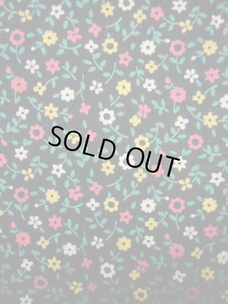 画像7: G1110X 小紋 女性用着物  綿  スモーキーな トープ, 花 【中古】 【USED】 【リサイクル】 ★★★★☆ (7)