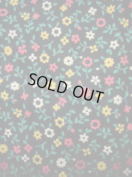 画像8: G1110X 小紋 女性用着物  綿  スモーキーな トープ, 花 【中古】 【USED】 【リサイクル】 ★★★★☆ (8)