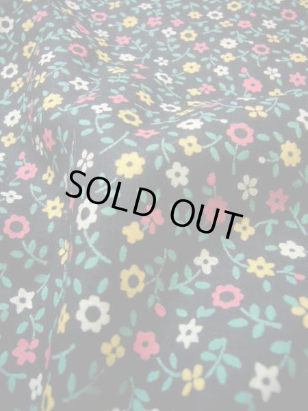 画像9: G1110X 小紋 女性用着物  綿  スモーキーな トープ, 花 【中古】 【USED】 【リサイクル】 ★★★★☆ (9)