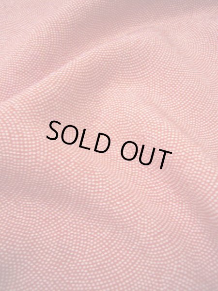 画像9: G1118Z 江戸小紋 女性用着物 重要無形文化財 中村勇二郎彫刻、鮫小紋 シルク(正絹)   赤, 小さな点々 【中古】 【USED】 【リサイクル】 ★★★★☆ (9)