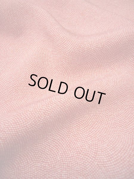 画像10: G1118Z 江戸小紋 女性用着物 重要無形文化財 中村勇二郎彫刻、鮫小紋 シルク(正絹)   赤, 小さな点々 【中古】 【USED】 【リサイクル】 ★★★★☆ (10)