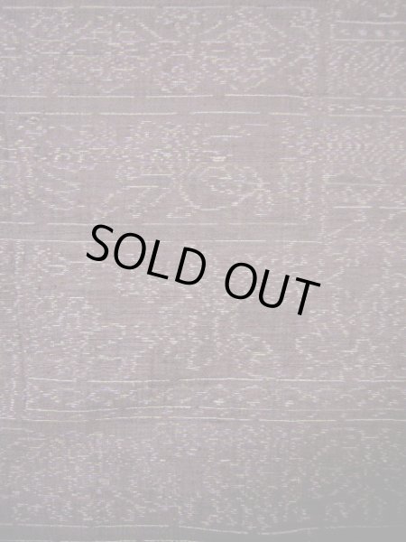 画像6: H0203Y 織 女性用着物  シルク（正絹） ヘザー（杢） 赤みのある 藤, 抽象的模様 【中古】 【USED】 【リサイクル】 ★★★☆☆ (6)