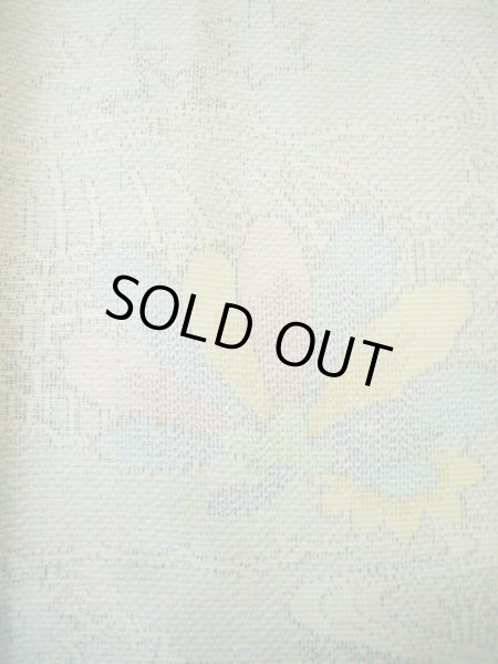 画像5: H0301G 単衣 女性用着物  ウール 淡い 緑がかった グレー(灰色), 竹 【中古】 【USED】 【リサイクル】 ★★☆☆☆ (5)