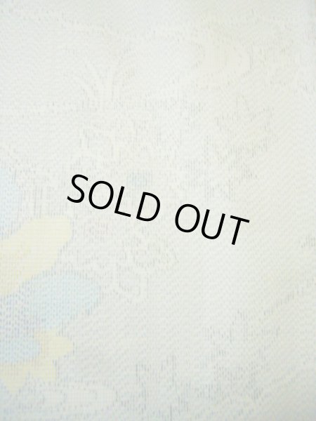 画像6: H0301G 単衣 女性用着物  ウール 淡い 緑がかった グレー(灰色), 竹 【中古】 【USED】 【リサイクル】 ★★☆☆☆ (6)