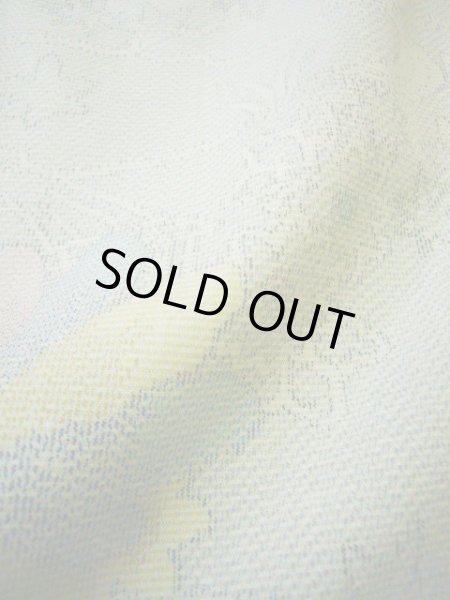 画像12: H0301G 単衣 女性用着物  ウール 淡い 緑がかった グレー(灰色), 竹 【中古】 【USED】 【リサイクル】 ★★☆☆☆ (12)