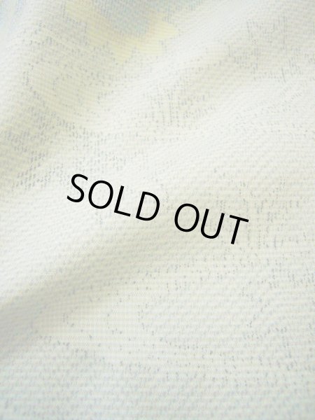 画像13: H0301G 単衣 女性用着物  ウール 淡い 緑がかった グレー(灰色), 竹 【中古】 【USED】 【リサイクル】 ★★☆☆☆ (13)