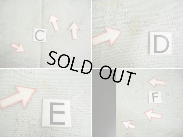 画像16: H0301G 単衣 女性用着物  ウール 淡い 緑がかった グレー(灰色), 竹 【中古】 【USED】 【リサイクル】 ★★☆☆☆ (16)