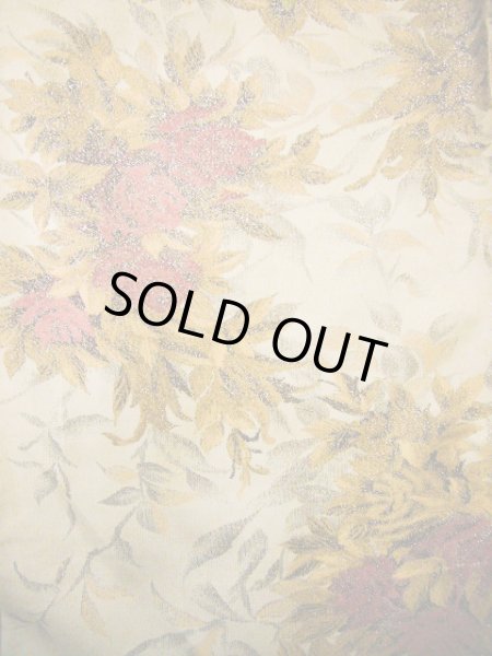 画像3: H0301X 織 女性用着物  シルク(正絹)  スモーキーな オフ ホワイト, バラ 【中古】 【USED】 【リサイクル】 ★☆☆☆☆ (3)