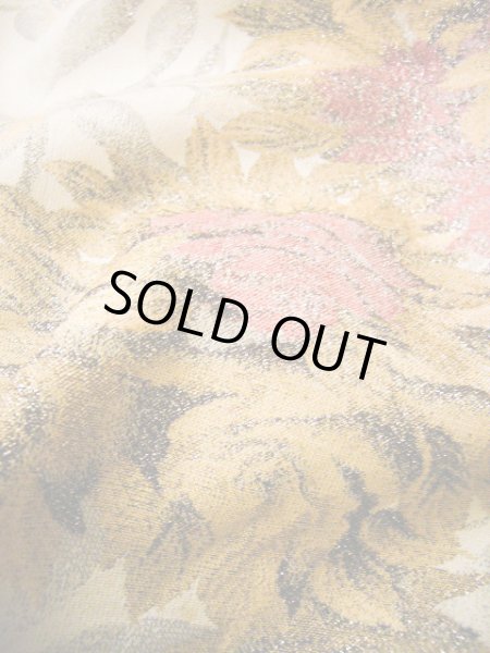 画像14: H0301X 織 女性用着物  シルク(正絹)  スモーキーな オフ ホワイト, バラ 【中古】 【USED】 【リサイクル】 ★☆☆☆☆ (14)