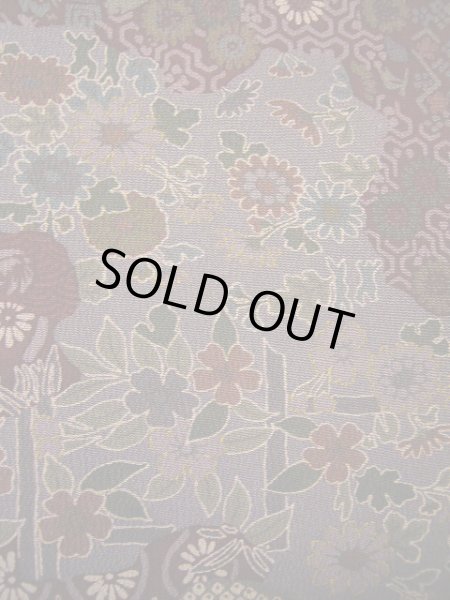 画像7: H0308E 小紋 女性用着物  シルク(正絹)   えんじ, 猫 【中古】 【USED】 【リサイクル】 ★★★★☆ (7)