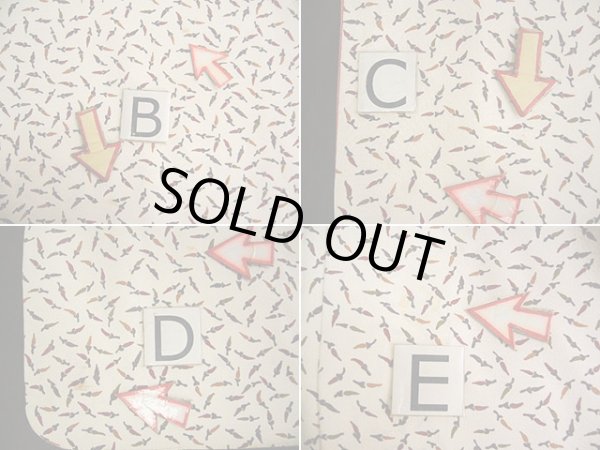 画像12: H0308O 小紋 女性用着物  シルク(正絹)  クリーミーな オフ ホワイト, とうがらし 【中古】 【USED】 【リサイクル】 ★★★☆☆ (12)