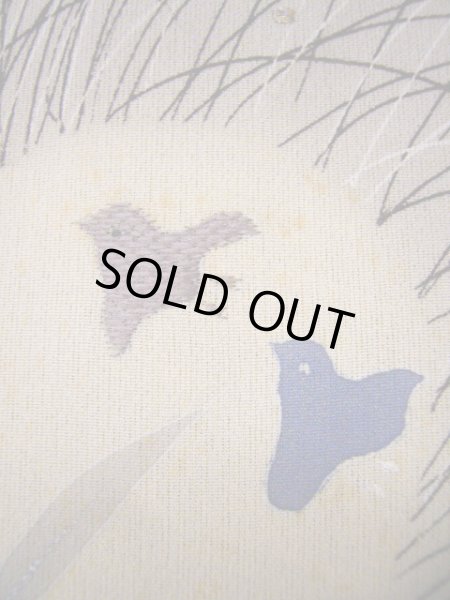 画像10: H0317F 訪問着 女性用着物  シルク(正絹)  薄い グレー(灰色), ききょう 【中古】 【USED】 【リサイクル】 ★★☆☆☆ (10)