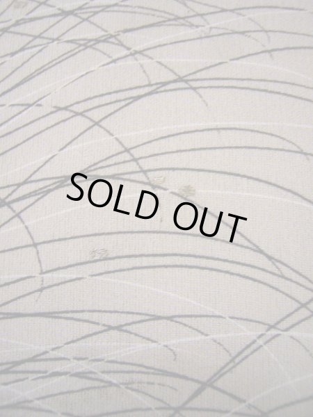 画像12: H0317F 訪問着 女性用着物  シルク(正絹)  薄い グレー(灰色), ききょう 【中古】 【USED】 【リサイクル】 ★★☆☆☆ (12)