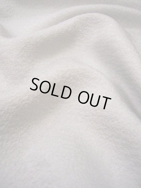 画像10: H0317H 訪問着 女性用着物  シルク(正絹)  薄い グレー(灰色), 花 【中古】 【USED】 【リサイクル】 ★★☆☆☆ (10)