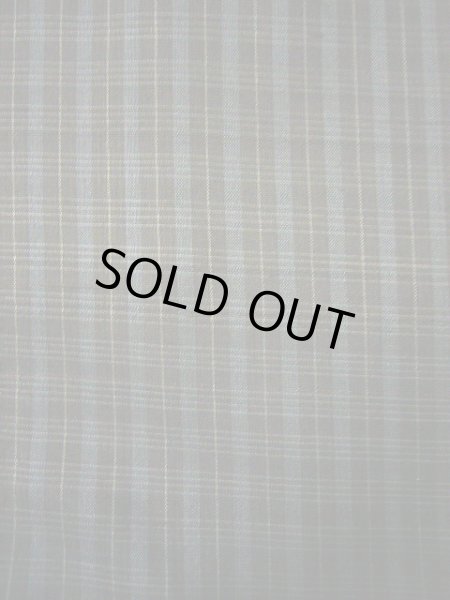 画像3: H0511B 紬 女性用着物  シルク（正絹）  スモーキーな 黒, チェック柄 【中古】 【USED】 【リサイクル】 ★★☆☆☆ (3)