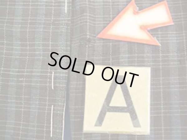 画像7: H0511B 紬 女性用着物  シルク（正絹）  スモーキーな 黒, チェック柄 【中古】 【USED】 【リサイクル】 ★★☆☆☆ (7)