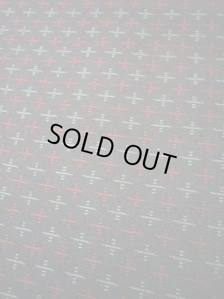 画像4: H0511E 紬 女性用着物  シルク(正絹)   黒, 十字 【中古】 【USED】 【リサイクル】 ★★★★☆ (4)