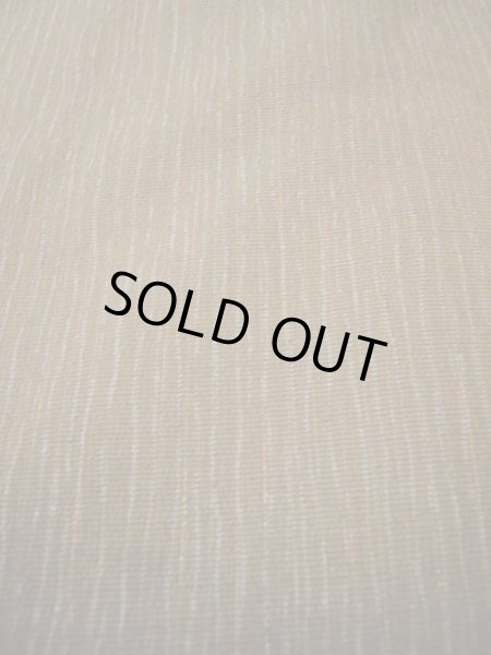 画像5: H0714N 織 女性用着物  混 クリーミーな 薄い ブラウン（茶色）, 縞 【中古】 【USED】 【リサイクル】 ★★★☆☆ (5)