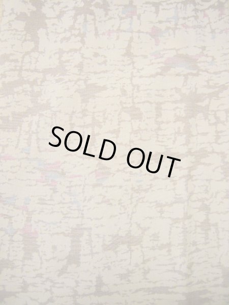 画像4: H0714Q 織 女性用着物  シルク(正絹)  薄い ベージュ, 抽象的模様 【中古】 【USED】 【リサイクル】 ★★☆☆☆ (4)