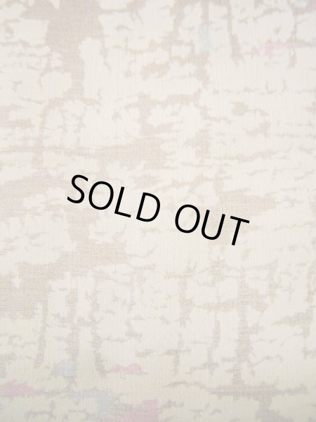 画像6: H0714Q 織 女性用着物  シルク(正絹)  薄い ベージュ, 抽象的模様 【中古】 【USED】 【リサイクル】 ★★☆☆☆ (6)