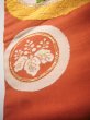 画像14: H0901T 名古屋帯 女性用着物 シルク（正絹）  淡い 朱赤 菊 【中古】 【USED】 【リサイクル】 ★★☆☆☆ (14)
