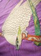 画像6: H0901U 名古屋帯 女性用着物 シルク（正絹）   紫色 縞 【中古】 【USED】 【リサイクル】 ★☆☆☆☆ (6)