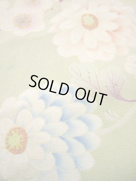 画像16: H1025A 留袖 女性用着物  シルク(正絹)   オフ ホワイト, 鶴 【中古】 【USED】 【リサイクル】 ★☆☆☆☆ (16)