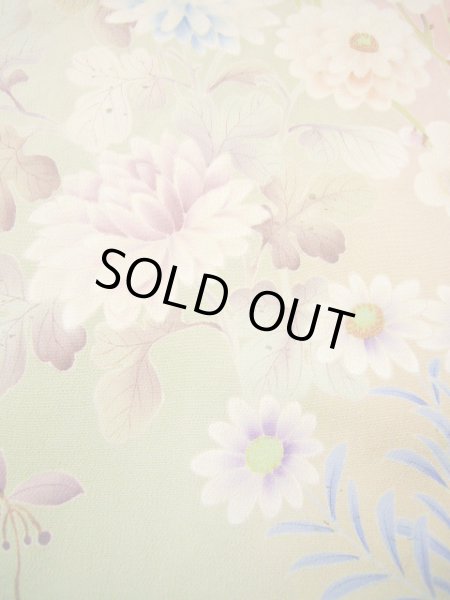 画像18: H1025A 留袖 女性用着物  シルク(正絹)   オフ ホワイト, 鶴 【中古】 【USED】 【リサイクル】 ★☆☆☆☆ (18)