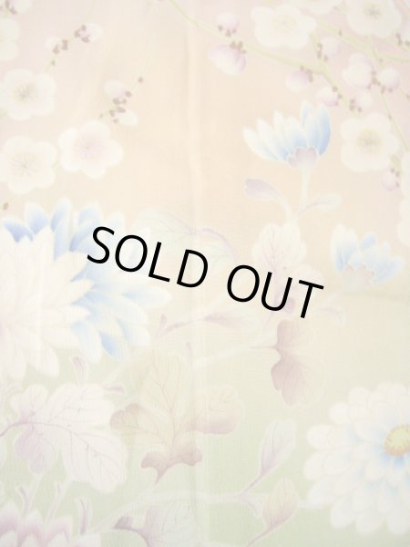 画像20: H1025A 留袖 女性用着物  シルク(正絹)   オフ ホワイト, 鶴 【中古】 【USED】 【リサイクル】 ★☆☆☆☆ (20)