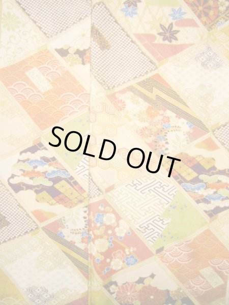 画像6: H1025P 振袖 女性用着物  シルク(正絹)   オフ ホワイト, 冊子 【中古】 【USED】 【リサイクル】 ★★★★☆ (6)