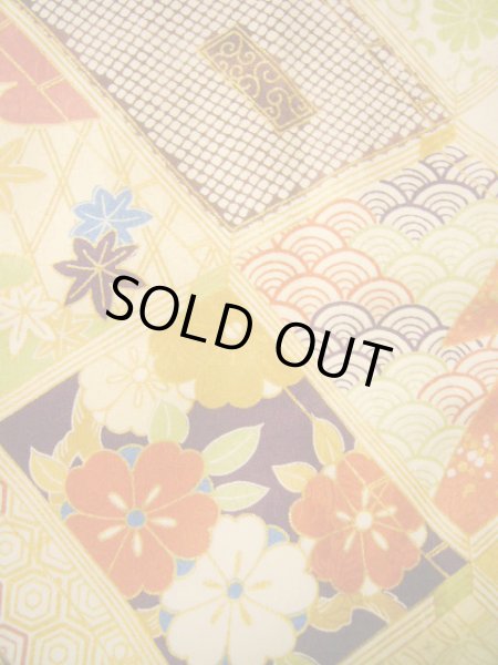 画像13: H1025P 振袖 女性用着物  シルク(正絹)   オフ ホワイト, 冊子 【中古】 【USED】 【リサイクル】 ★★★★☆ (13)