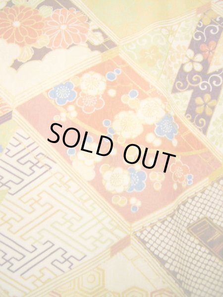 画像16: H1025P 振袖 女性用着物  シルク(正絹)   オフ ホワイト, 冊子 【中古】 【USED】 【リサイクル】 ★★★★☆ (16)