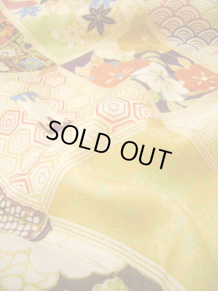 画像18: H1025P 振袖 女性用着物  シルク(正絹)   オフ ホワイト, 冊子 【中古】 【USED】 【リサイクル】 ★★★★☆ (18)