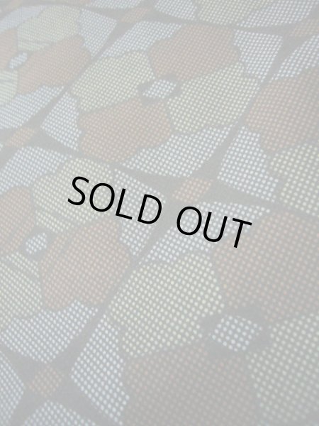 画像6: H1027D 小紋 女性用着物  化繊  スモーキーな 水色, 菱 【中古】 【USED】 【リサイクル】 ★★★★★ (6)