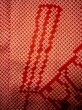 画像9: H1117F じゅばん 女性用着物  シルク（正絹）   赤, 扇 【中古】 【USED】 【リサイクル】 ★★★☆☆ (9)